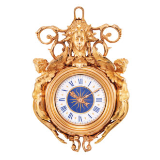 Unusual pendant watch in the form of a cartel clock Circa 1873