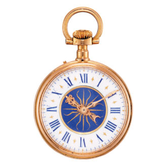 Unusual pendant watch in the form of a cartel clock Circa 1873