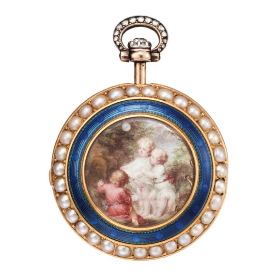 French gold quarter repeating à toc verge watch Circa 1800