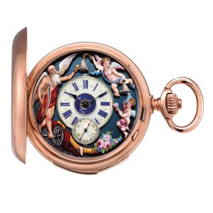 French minute repeating lever with Jacquemarts Circa 1900