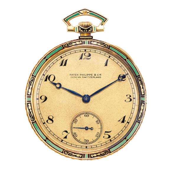 Swiss gold and enamel keyless lever dress watch Circa 1921Swiss gold and enamel keyless lever dress watch Circa 1921