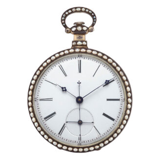 Swiss gilt duplex watch with flying fourth seconds Circa 1820