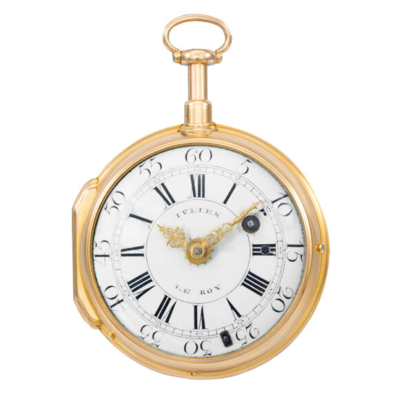 French gold à toc quarter repeating verge Circa 1748/1750 French gold à toc quarter repeating verge Circa 1748/1750