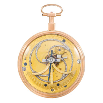 French gold Pouzait type slow beat lever watch Circa 1800