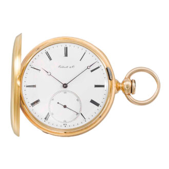 Swiss 18k gold pocket chronometer with tourbillon Circa 1870 Swiss 18k gold pocket chronometer with tourbillon Circa 1870