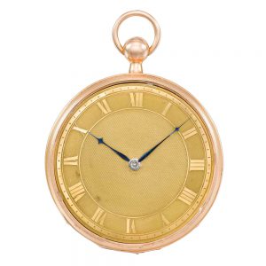 Swiss rose gold quarter repeating musical watch Circa 1820