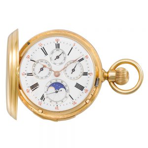 Swiss 18k gold minute repeating complicated lever Circa 1910