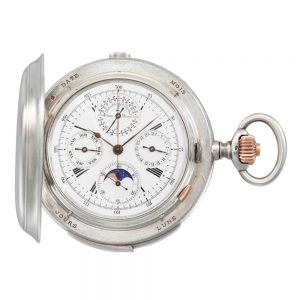 Impressive Swiss silver complicated lever watch Circa 1898