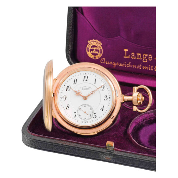 German rose gold minute repeating keyless lever Circa 1896 German rose gold minute repeating keyless lever Circa 1896