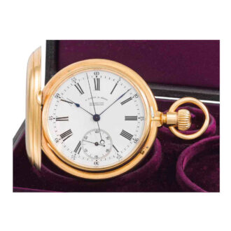 German gold dead beat centre seconds lever watch Circa 1888