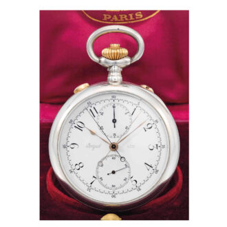 Swiss silver/gold split seconds lever chronograph Circa 1924