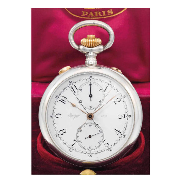 Swiss silver/gold split seconds lever chronograph Circa 1924