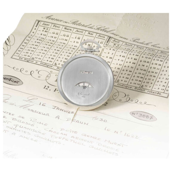 Elegant Swiss jump hour digital perpetual calendar Circa 1930 Elegant Swiss jump hour digital perpetual calendar Circa 1930