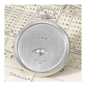 Elegant Swiss jump hour digital perpetual calendar Circa 1930