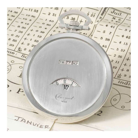 Elegant Swiss jump hour digital perpetual calendar Circa 1930