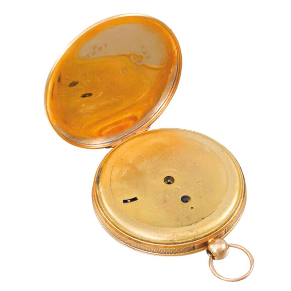 French 18 carat gold open faced Souscription watch Circa 1805 French 18 carat gold open faced Souscription watch Circa 1805