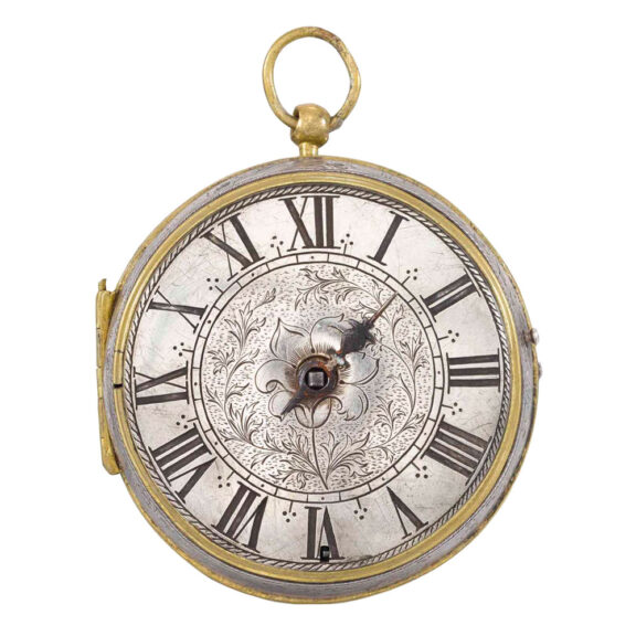 French centre wound single handed oignon verge Circa 1700 French centre wound single handed oignon verge Circa 1700