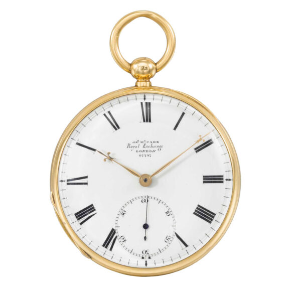 Fine English 18 carat gold open faced chronometer Circa 1874 Fine English 18 carat gold open faced chronometer Circa 1874