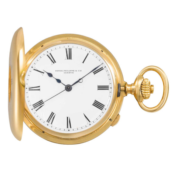 Swiss 18 carat gold dead beat centre seconds lever Circa 1904