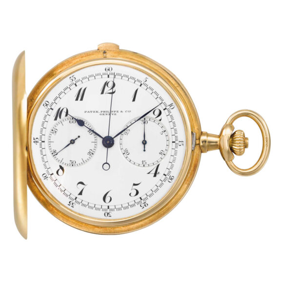 Swiss gold chronograph with oversized counters Circa 1914