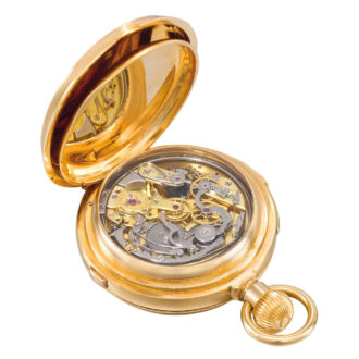 Swiss gold repeating split seconds chronograph Circa 1911
