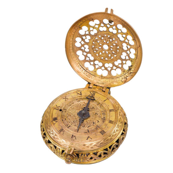 German pre hairspring hour striking clock watch Circa 1600