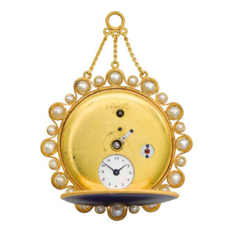 French gold médaillon montre à tact cylinder watch Circa 1810 French gold médaillon montre à tact cylinder watch Circa 1810