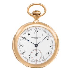 Swiss rose gold minute repeating chronograph lever Circa 1892