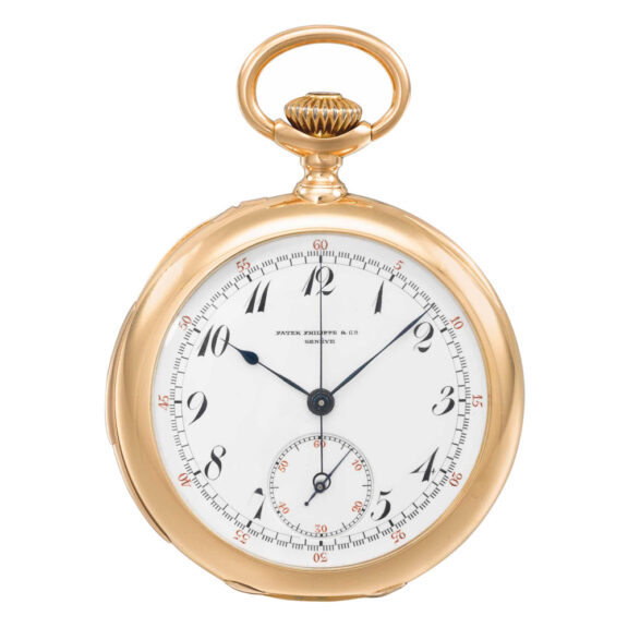 Swiss rose gold minute repeating chronograph lever Circa 1892