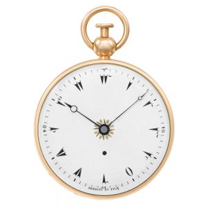 Unusual French rose gold quarter repeating duplex Circa 1813