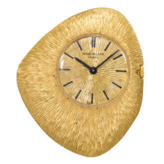 Rare Swiss 18 carat gold asymmetrical lever watch Circa 1964