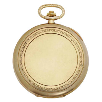 Unique Swiss gold lever with enamel miniature Circa 1985