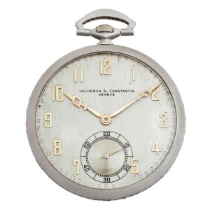 Elegant Swiss platinum, diamond set dress watch Circa 1926