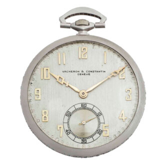 Elegant Swiss platinum, diamond set dress watch Circa 1926