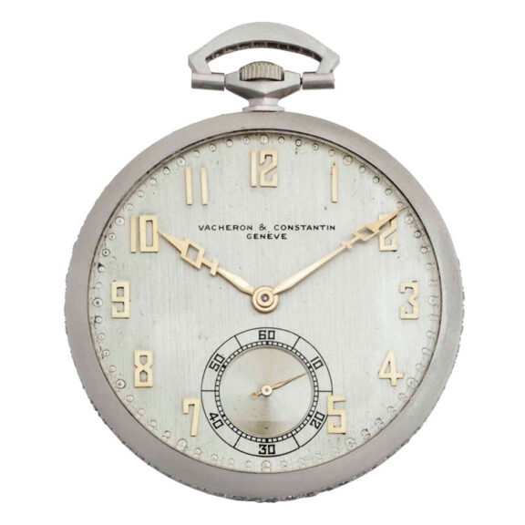 Elegant Swiss platinum, diamond set dress watch Circa 1926