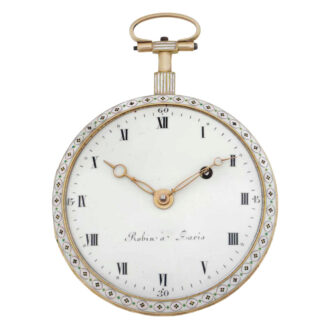 French gold and enamel verge pocket watch Circa 1790-1799 French gold and enamel verge pocket watch Circa 1790-1799