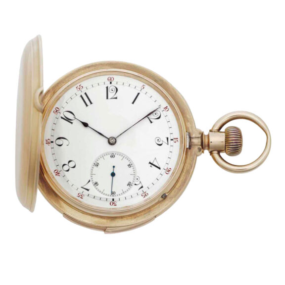 Swiss rose gold five minute repeating lever Circa 1890-1899