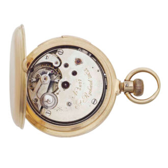 Swiss rose gold five minute repeating lever Circa 1890-1899