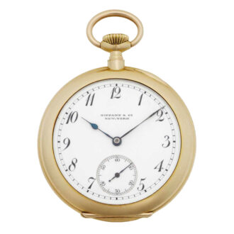 Swiss 18 carat gold open faced lever pocket watch Circa 1896 Swiss 18 carat gold open faced lever pocket watch Circa 1896