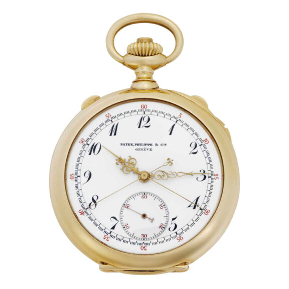 Swiss gold repeating split seconds chronograph Circa 1903