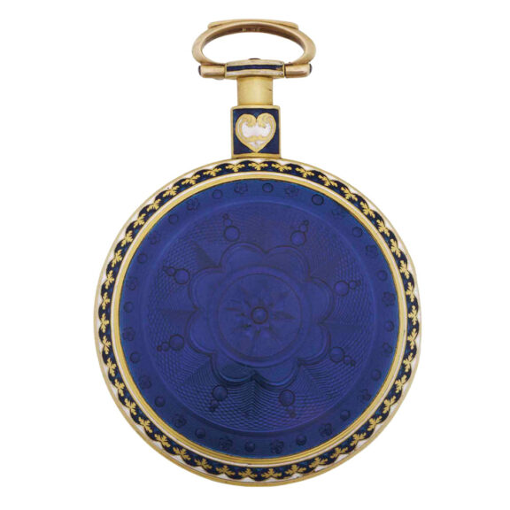 English gold and enamel open faced verge Circa 1750-1760