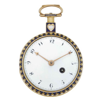 English gold and enamel open faced verge Circa 1750-1760