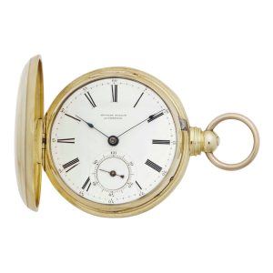 English gold lever with start/stop mechanism Circa 1850-1860
