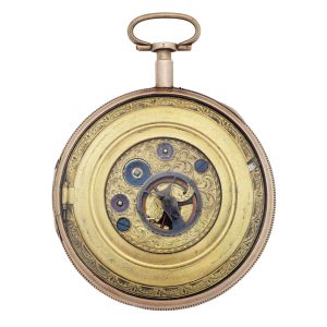 Swiss gilt skeletonized quarter repeating watch Circa 1800-1899
