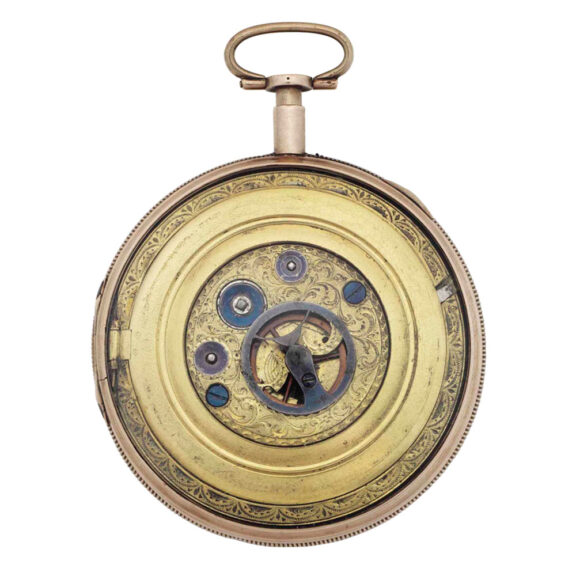 Swiss gilt skeletonized quarter repeating watch Circa 1800-1899