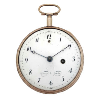 Swiss gilt skeletonized quarter repeating watch Circa 1800-1899