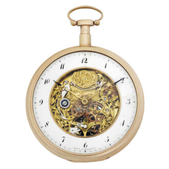 Swiss quarter repeating skeletonized cylinder Circa 1850-1860