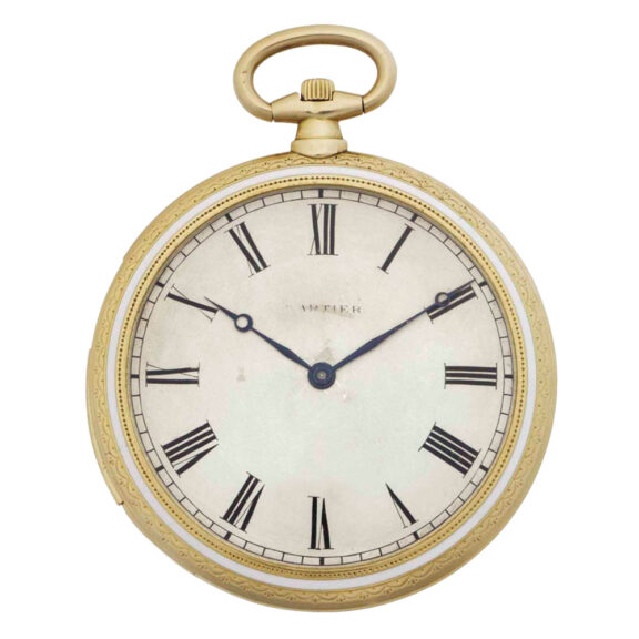 Ultra thin French 18k gold minute repeating lever Circa 1925