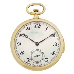 Swiss gold minute repeating keyless lever watch Circa 1910