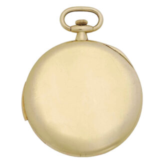 Swiss gold minute repeating keyless lever watch Circa 1910